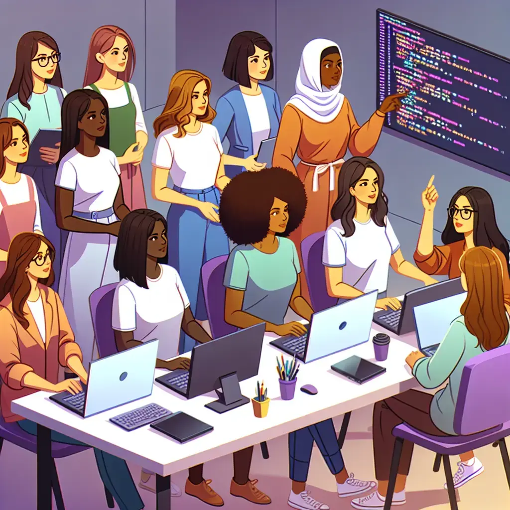 Representation of Empoderamiento de las mujeres a través de iniciativas de educación tecnológica